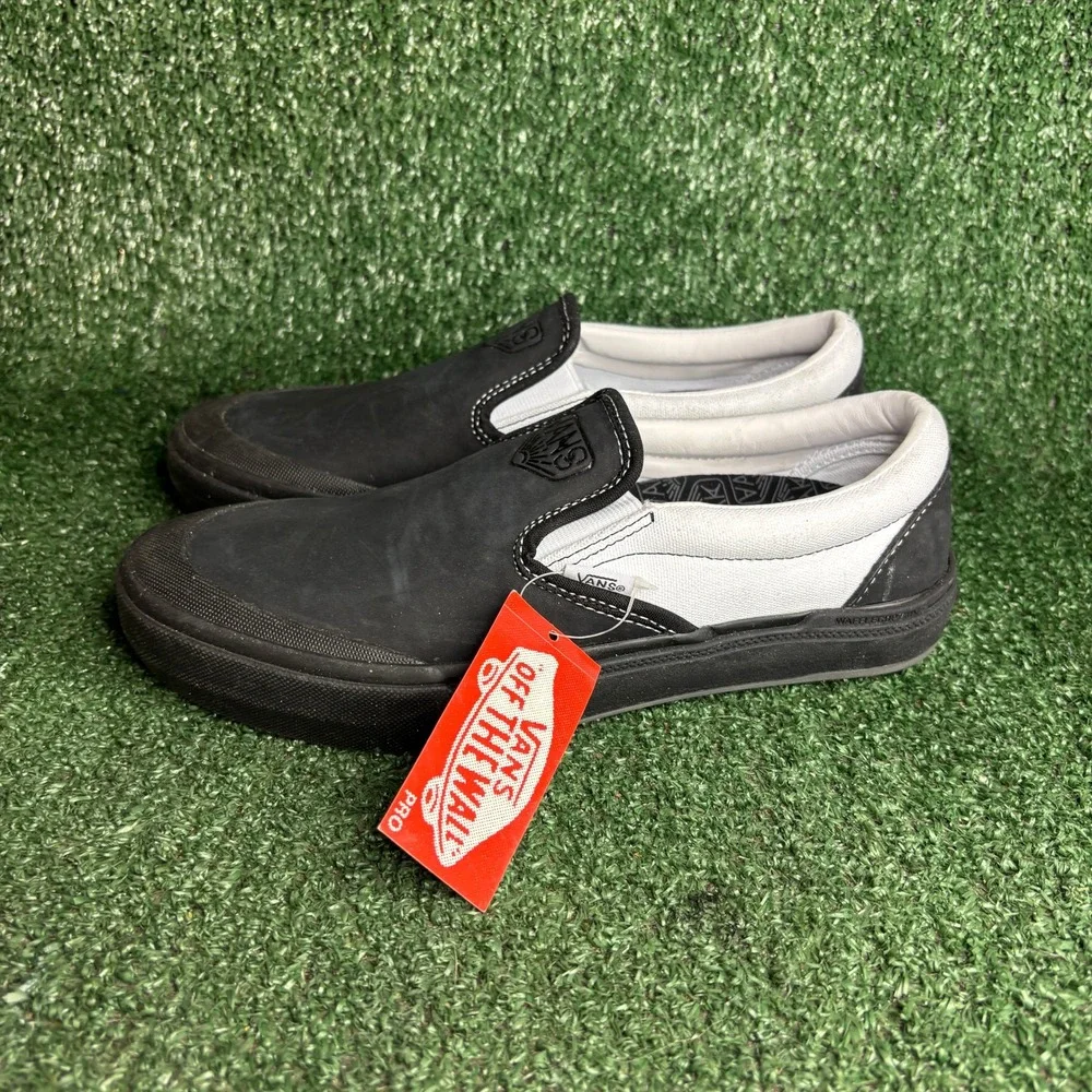 NEW Vans BMX Slip-On Dakota Roche PopCush Wafflecup Skate‎ Shoes Black Women 8.5